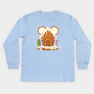 Christmas Gingerbread House Kids Long Sleeve T-Shirt